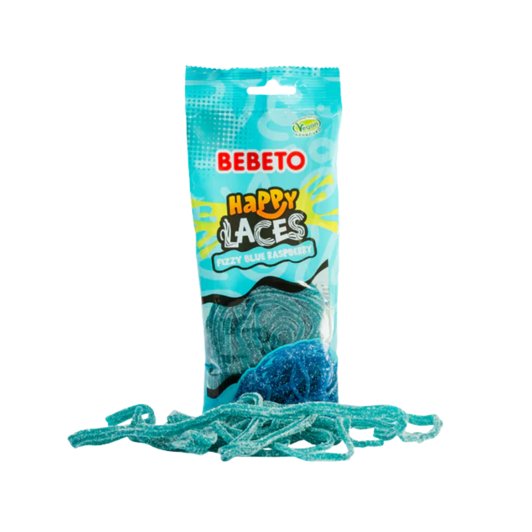 Fizzy Blue Raspberry Happy Laces 180g