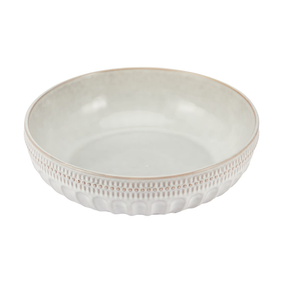 Maison White Salad Bowl