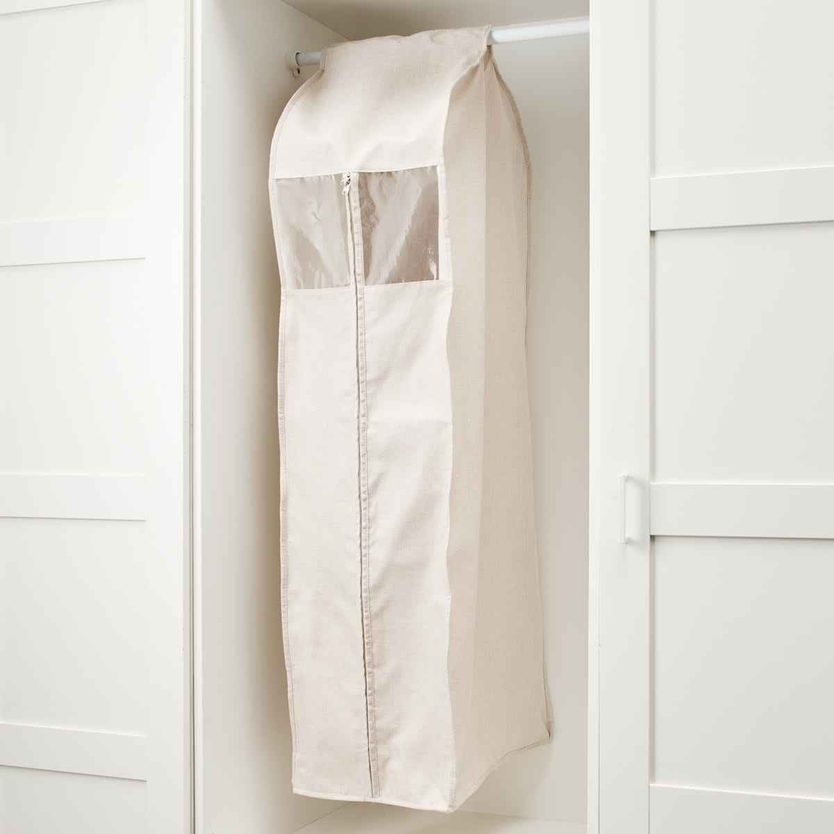 Linen Look Garment Bag with Window