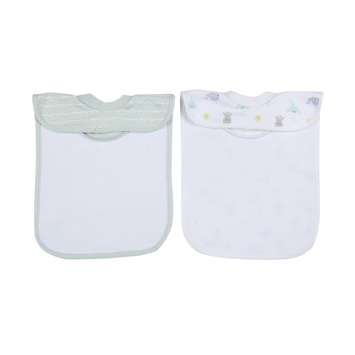 2 Pack Popover Bibs - Ocean