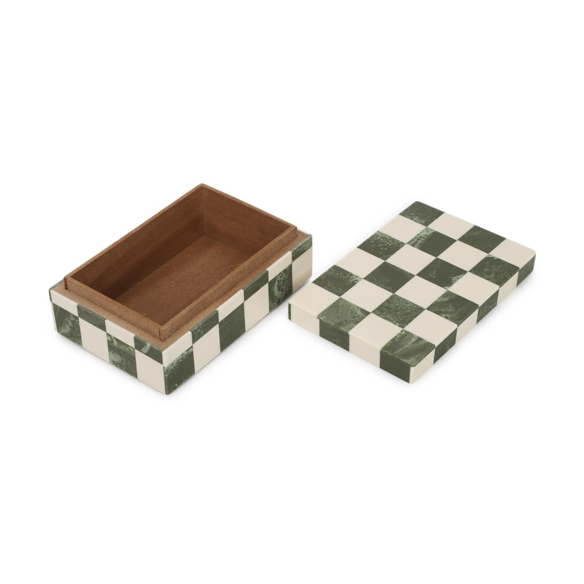 Green Check Decor Box