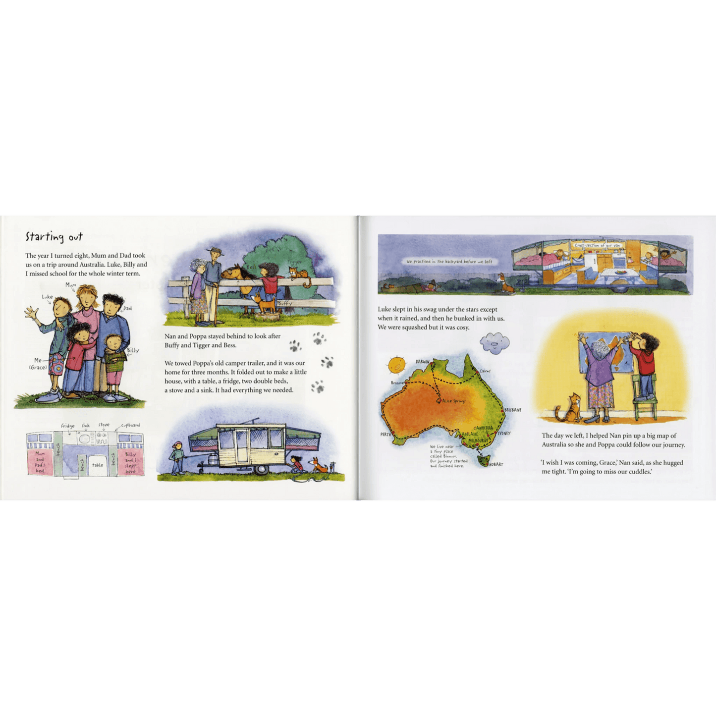 Are We There Yet? (Hardcover) by Alison Lester : A Journey around Australia Kids Picture Book