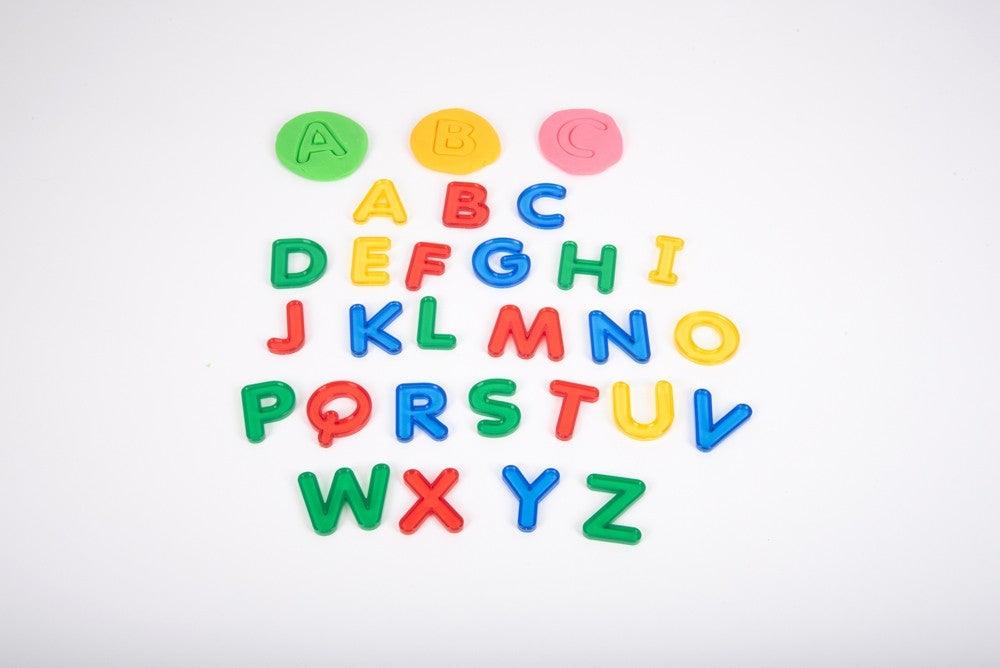 Transparent Letter 26 Piece Alphabet Set Playdough Sand Toys Sensory Toys Early Literacy Phonics Cognitive Language