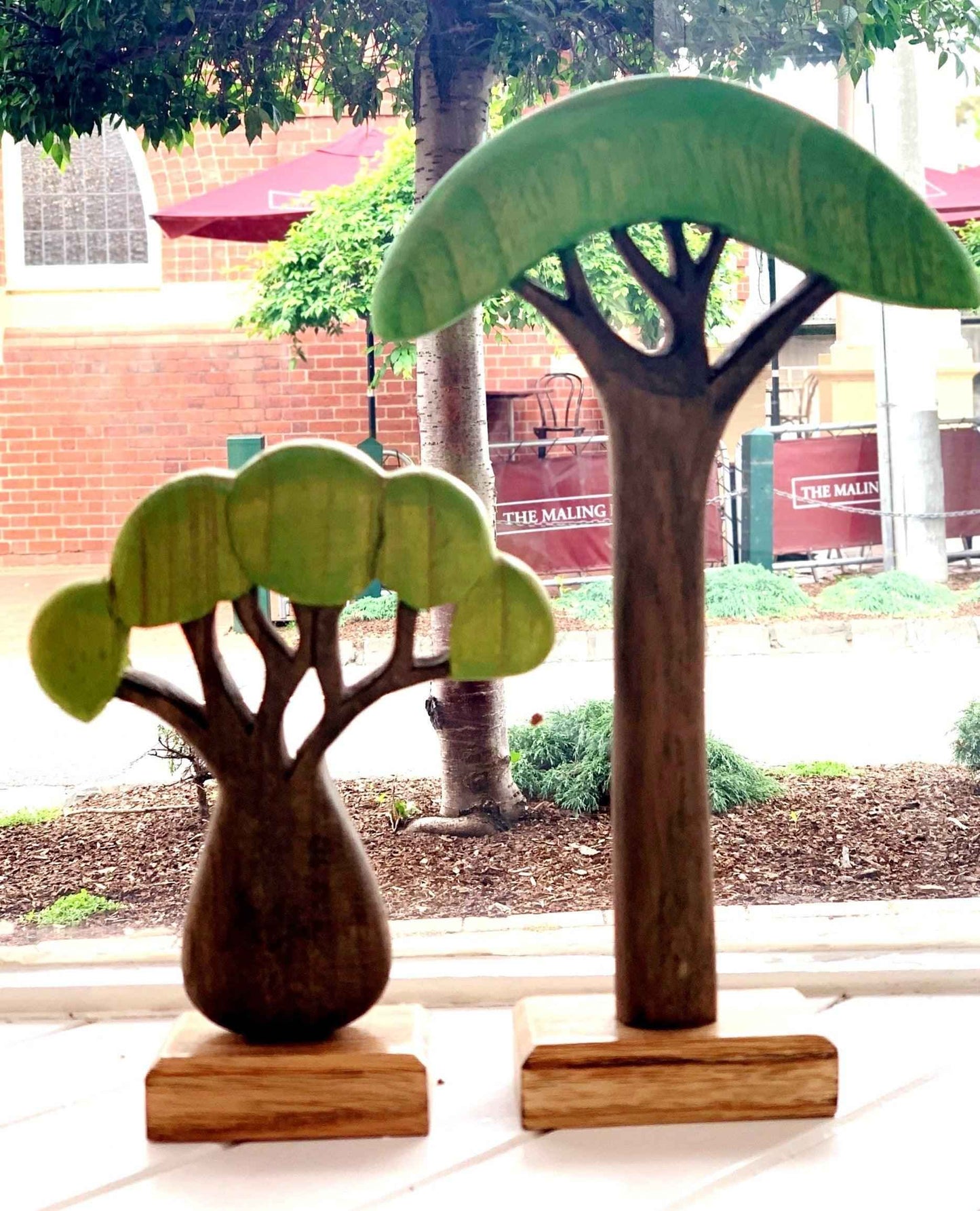 Papoose Wooden African Trees Set of 3 Pretend & Imaginative Play Toys 3yrs+
