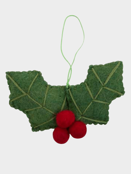 Pashom Felt Christmas Tree Decor Felt - Holly Leaves Pretend & Imaginative Play Toys Christmas Range 3yrs+