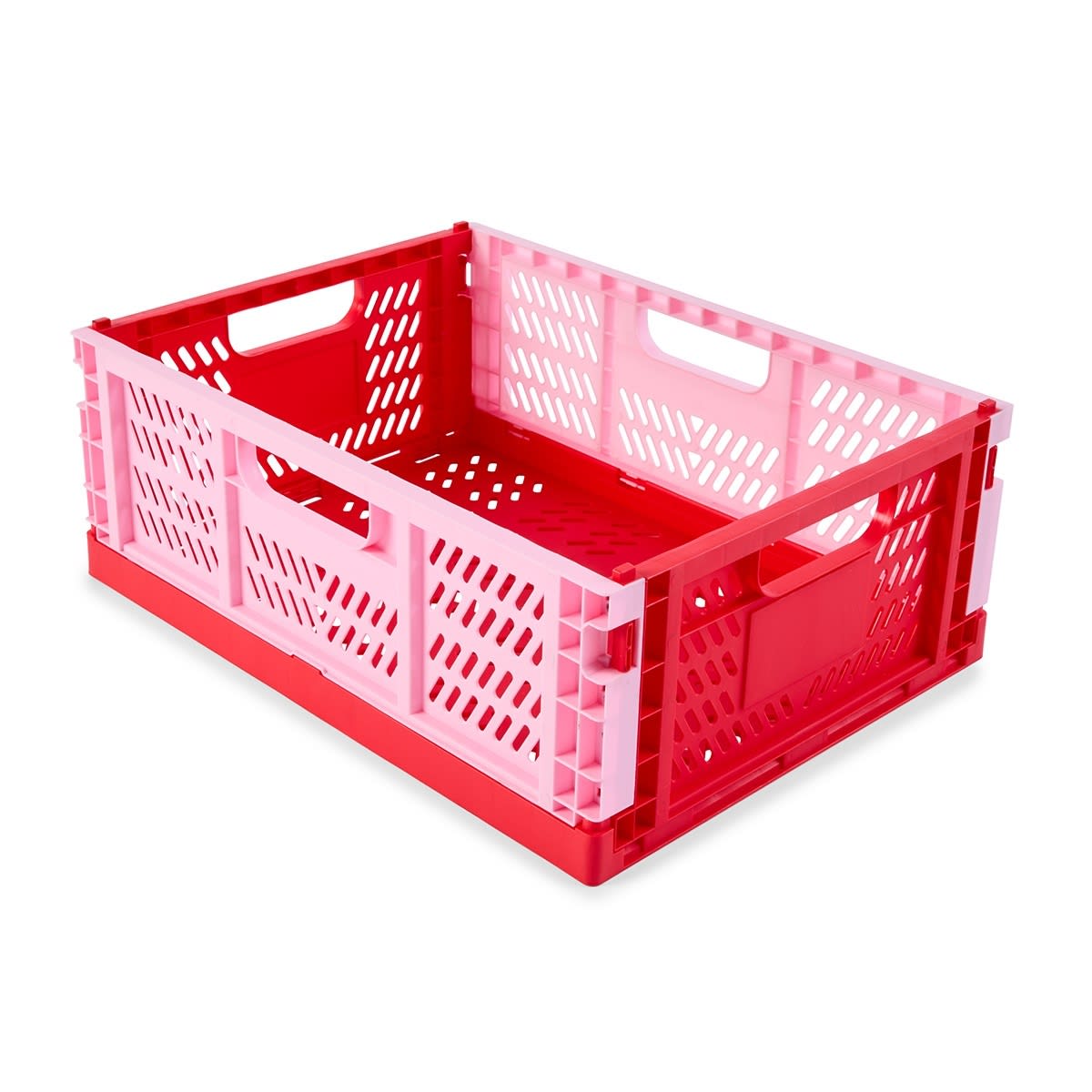 15L Collapsible Crate - Medium, Red