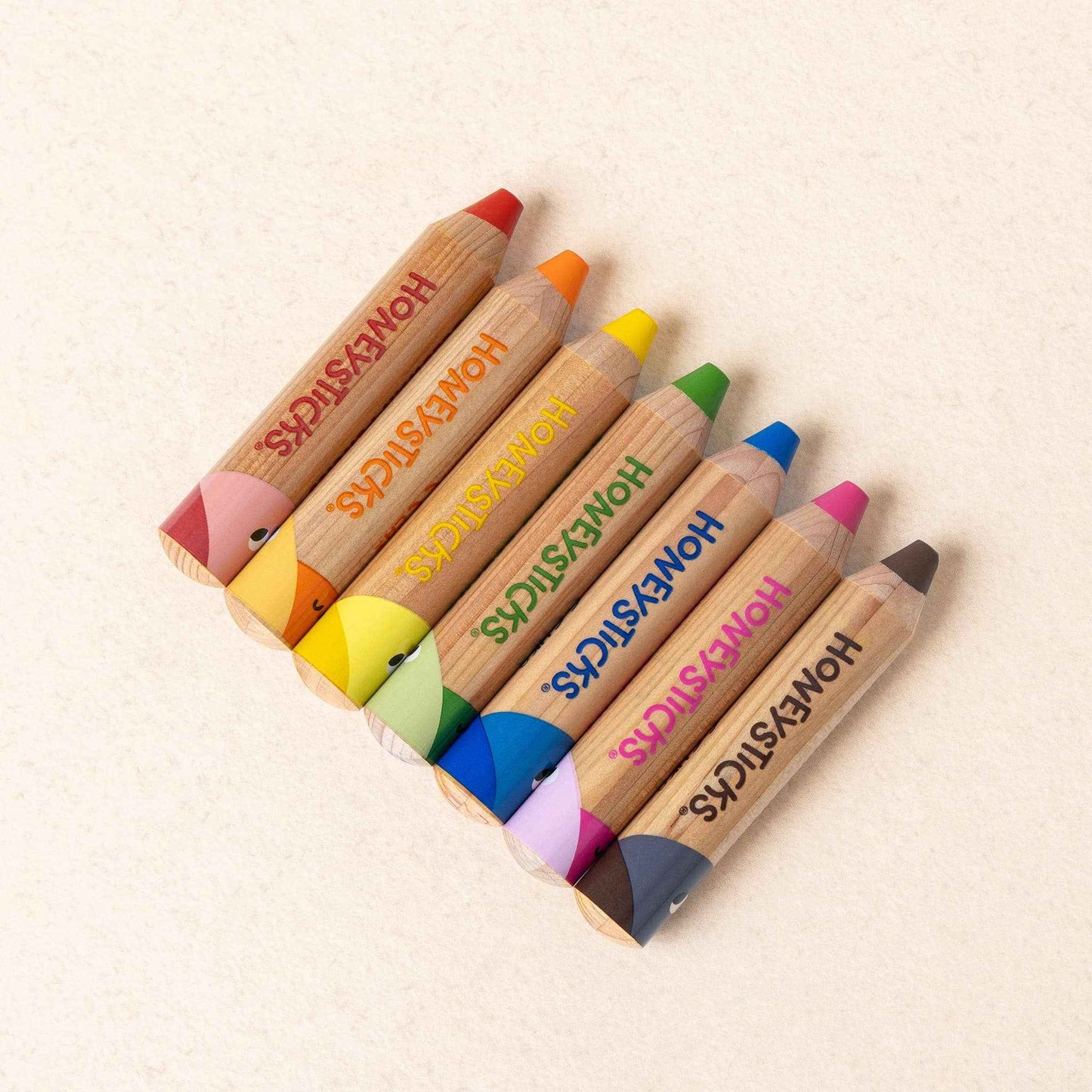 Honeysticks Magic 3-in-1 Beeswax Pencils Little Learners 7pcs Art and craft for kids 3yrs+