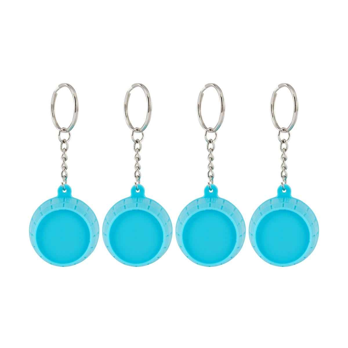 4 Piece Monkey in a Barrel Keychains