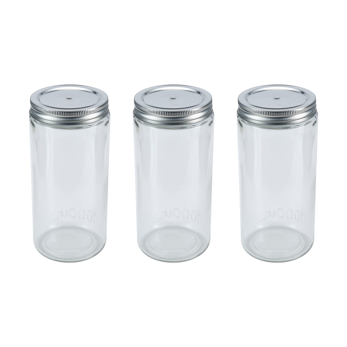 3 Preserving Jars - 1000ml
