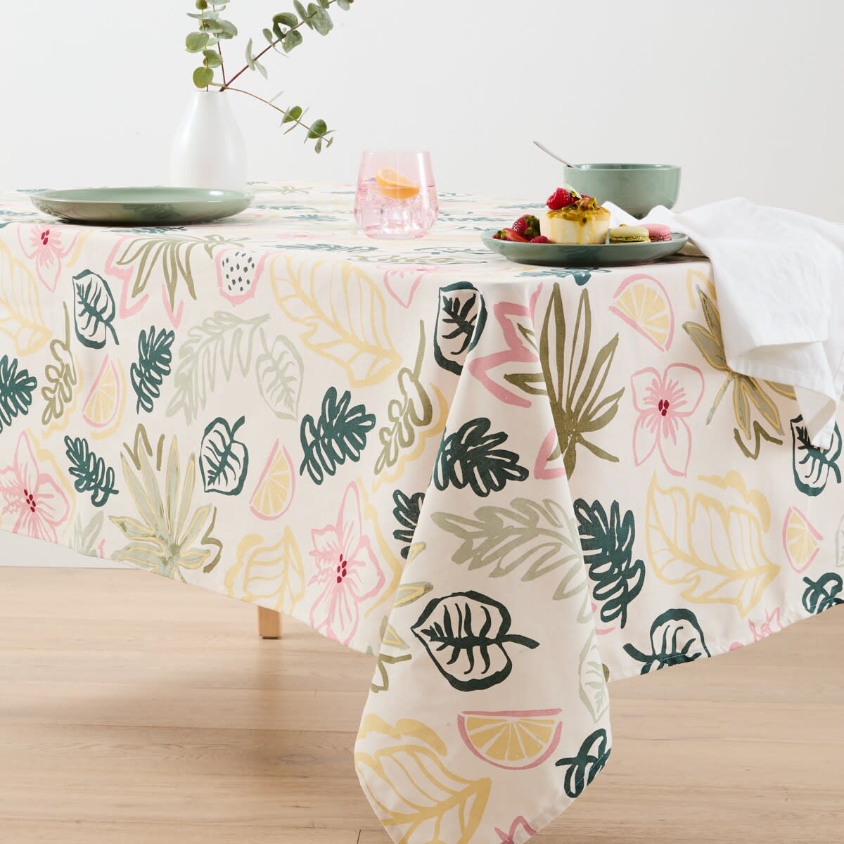 Floral Printed Tablecloth