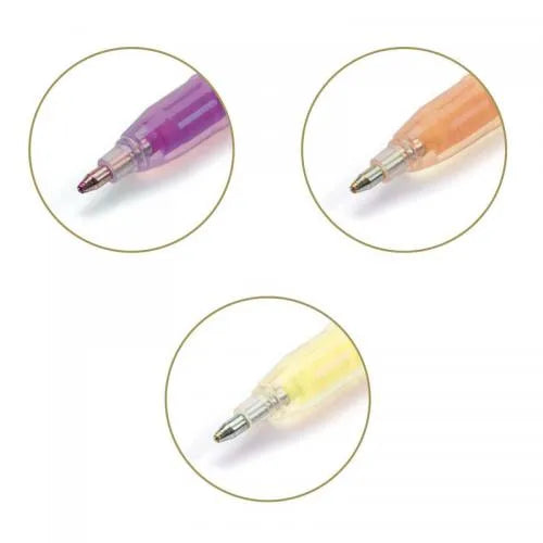 Gel Pens with 6 exchangeable colours 6pc in Rainbow or Pastel by Djeco Stationary Art and craft for kids Clearance 3yrs+
