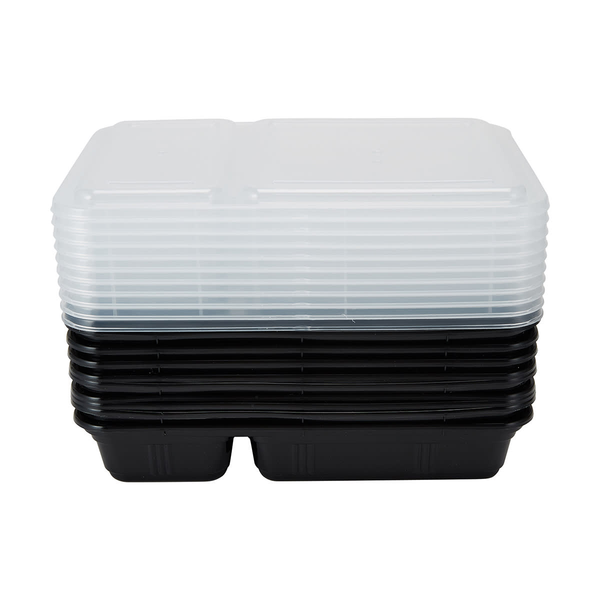 10 Piece 2 Compartment Meal Prep Containers