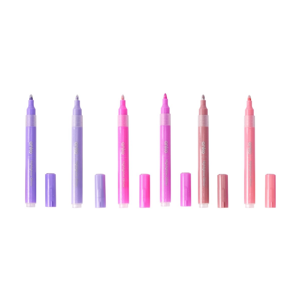 12 Pack Glitter Highlighters