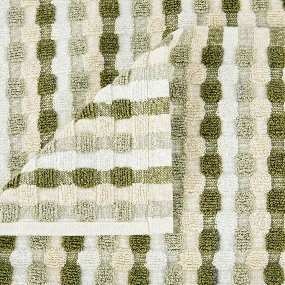 Green Popcorn Cotton Hand Towel