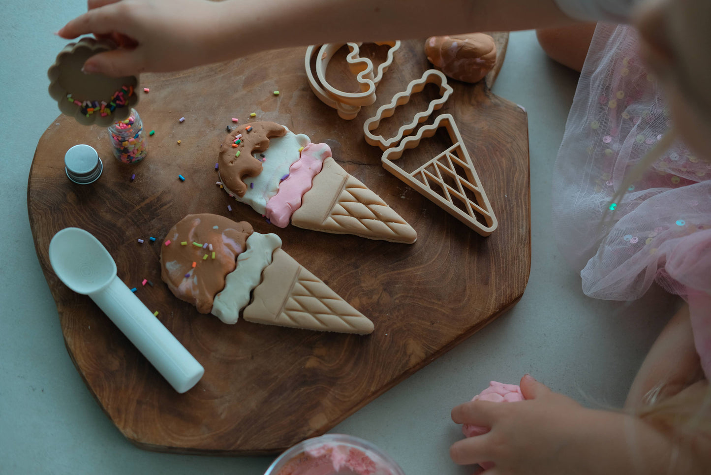 Kinfolk Pantry Ice Cream Eco Cutter Set Playdough Sand Toys Art and craft for kids 3yrs+