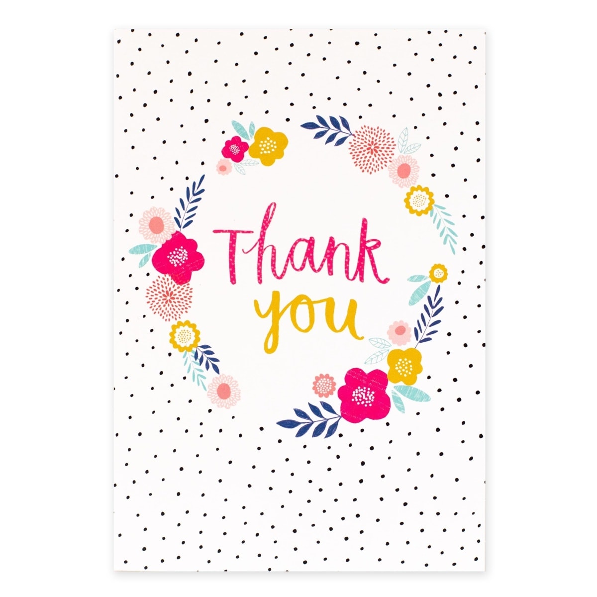 Creative Publishing from Hallmark Thank You Card -  Floral Wreath