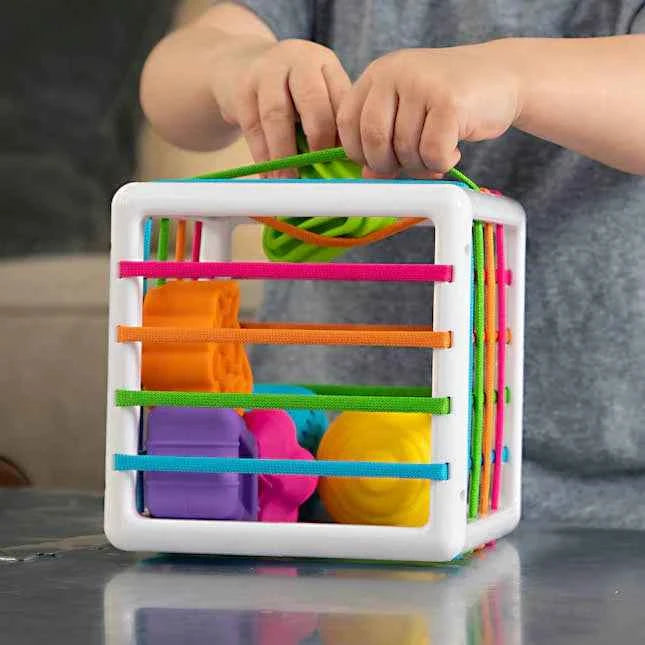 Fat Brain Toys Inny Bin Travel Fidget Toys for Baby Sensory Toys Baby Gifts Idea Best Seller 10m+