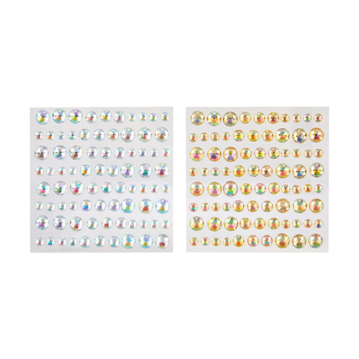 2 Sheets Bling Stickers - Metallic