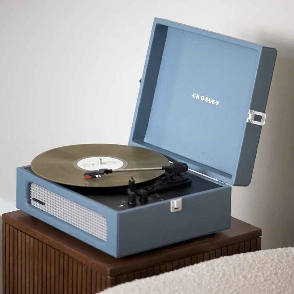 Crosley Voyager Bluetooth Portable Turntable - Washed Blue