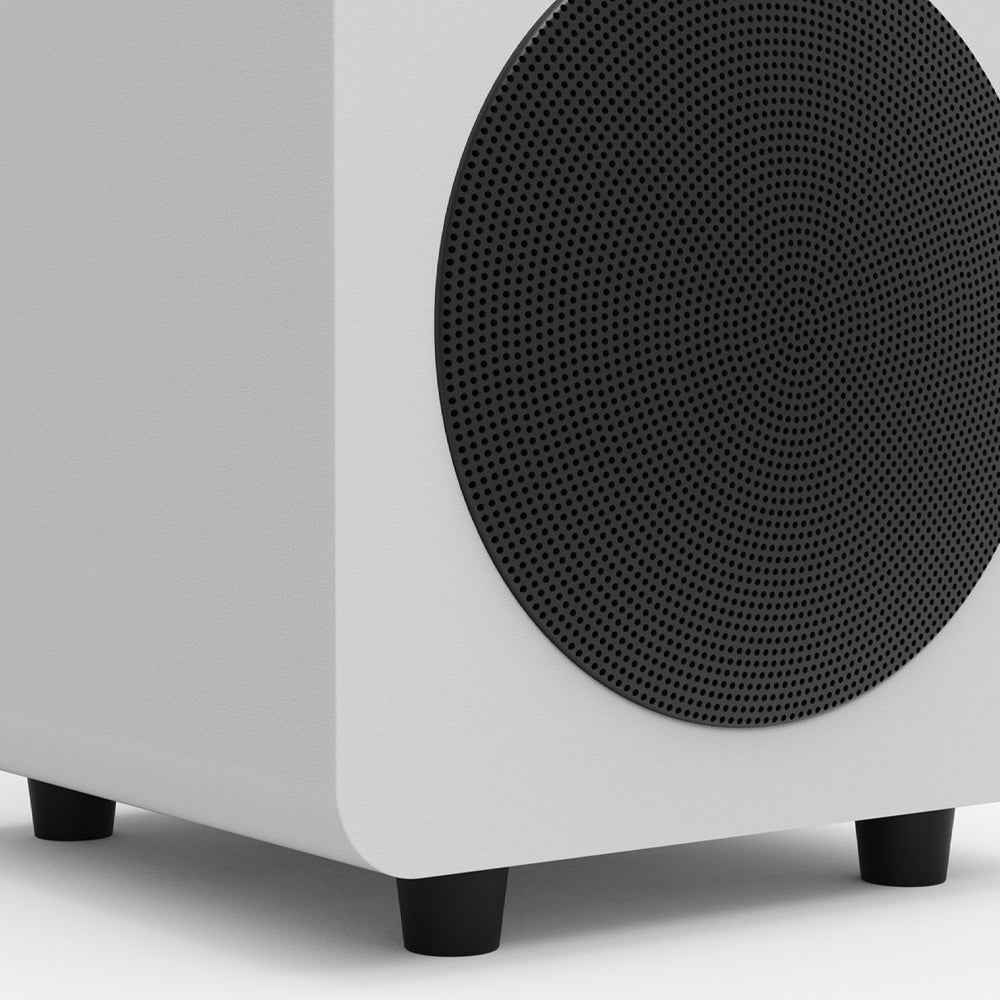 Kanto SUB6 200W 6" Sealed Powered Subwoofer, Matte White