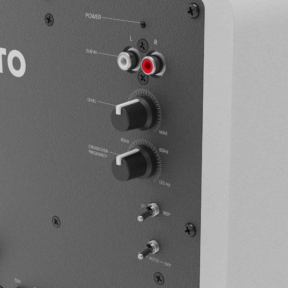 Kanto SUB6 200W 6" Sealed Powered Subwoofer, Matte White