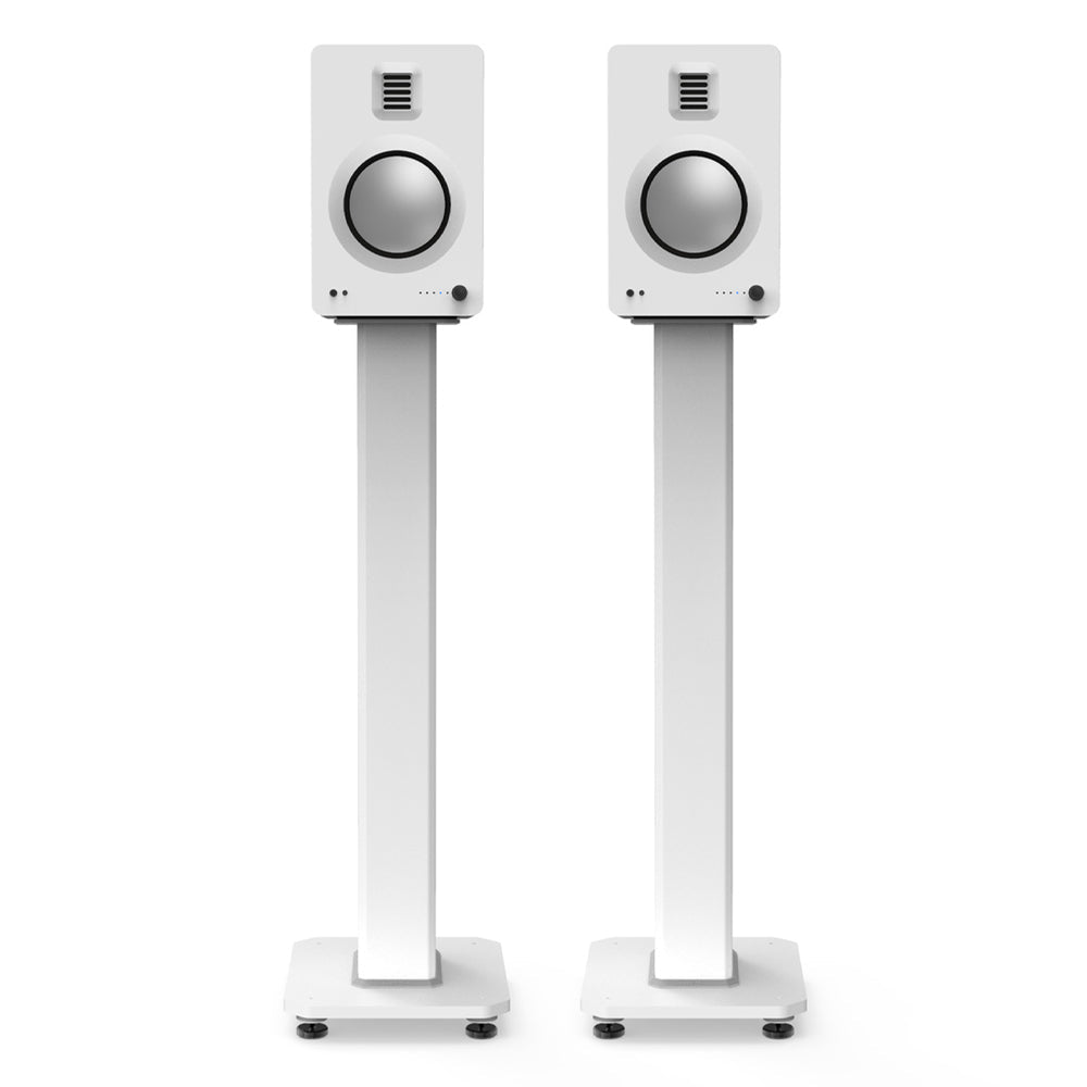 Kanto SX30W 30" Tall Fillable Speaker Stands with Isolation Feet - Pair, White