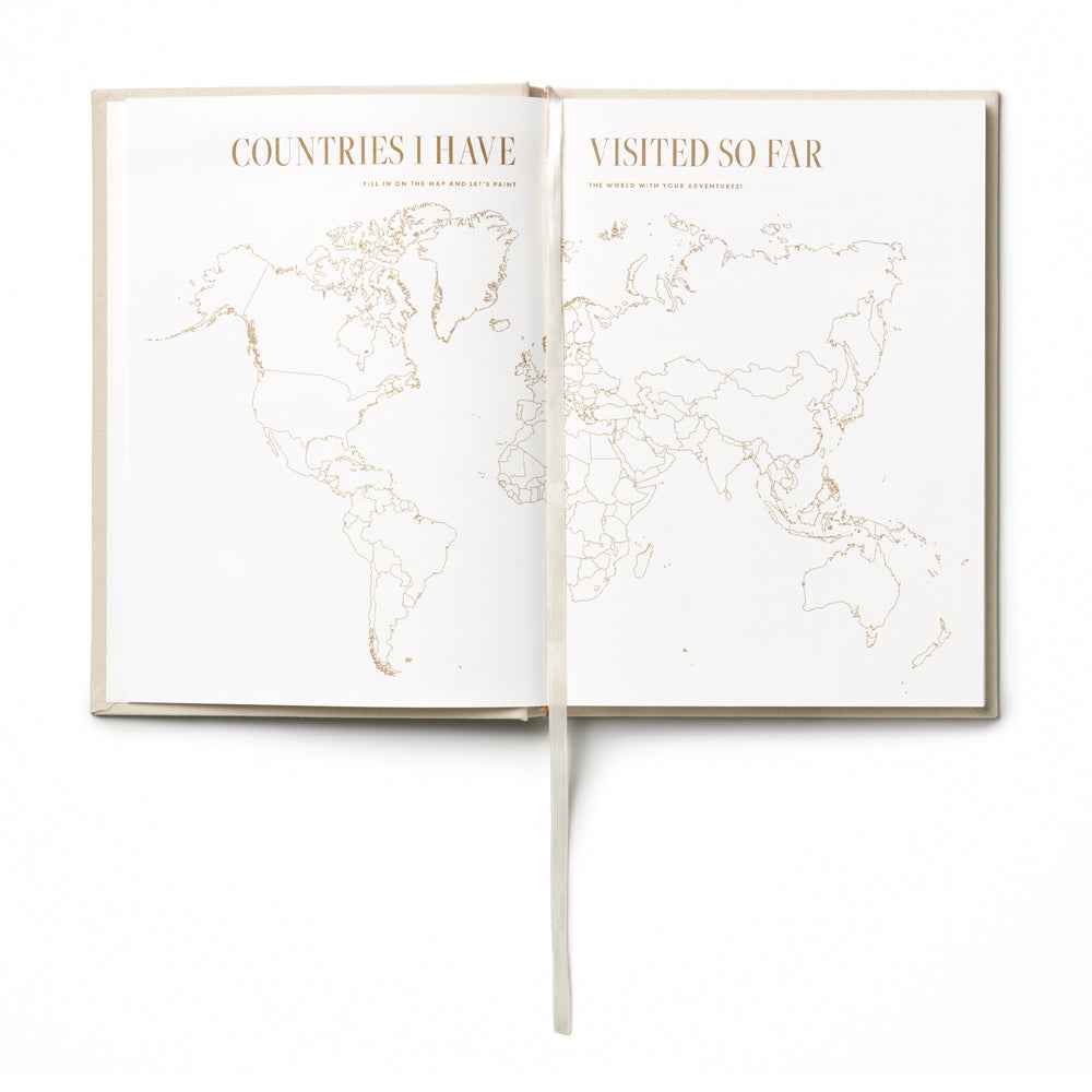 Printworks Bon Voyage Travel Journal-Blue Beige