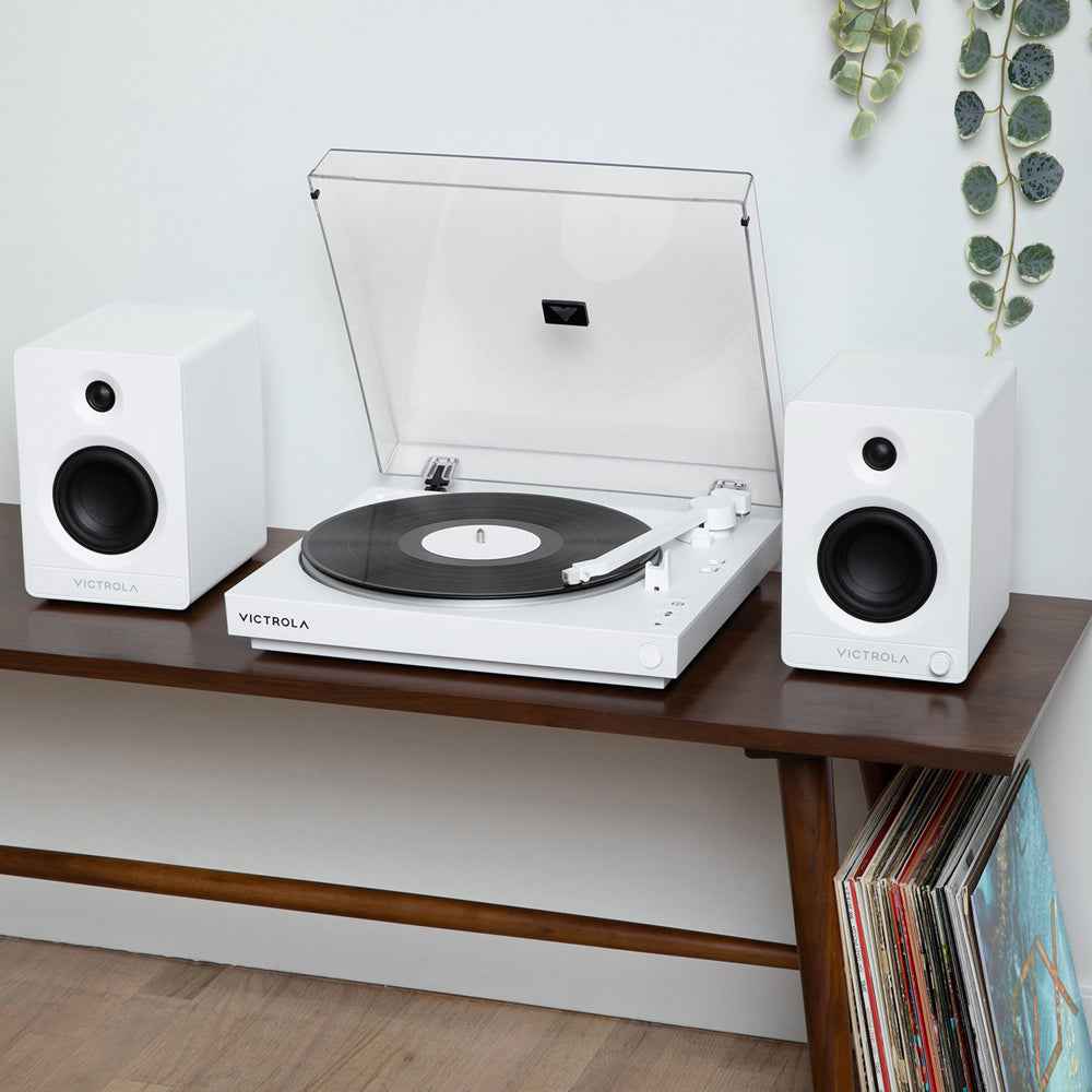 Victrola Automatic Turntable - White