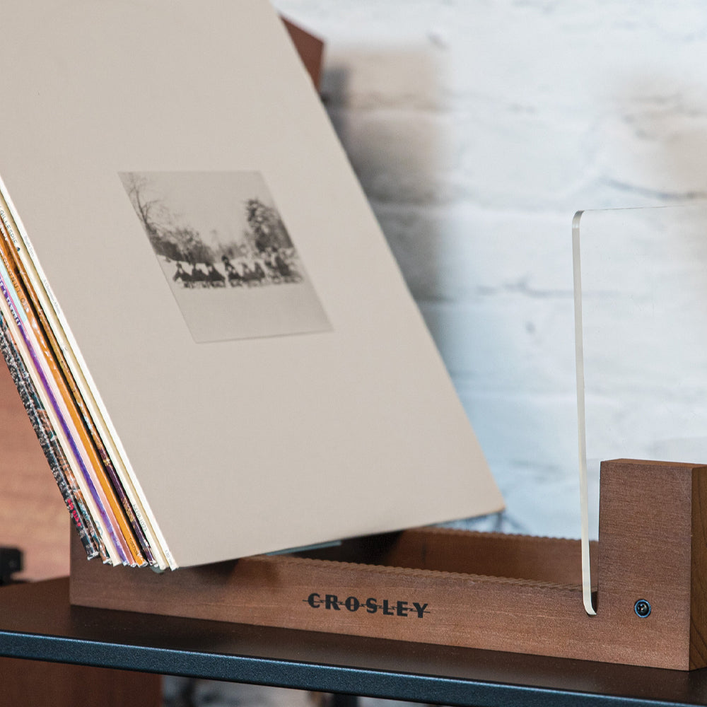 Eastwood II Turntable - Walnut + Bundled Record Storage Display Stand