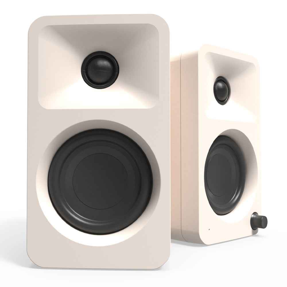 Limited Edition - Kanto ORA4 140W Powered Reference Speakers with USB-C Input and Bluetooth - Matte Cream