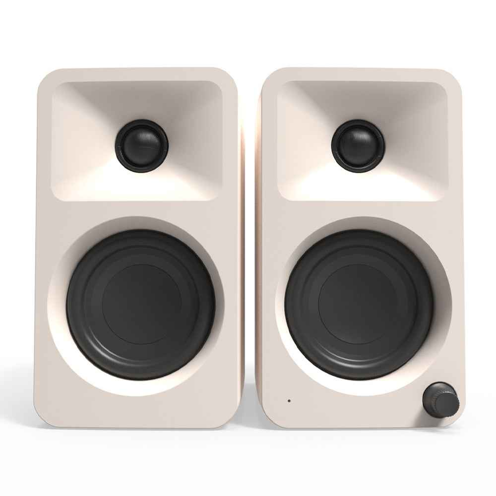 Limited Edition - Kanto ORA4 140W Powered Reference Speakers with USB-C Input and Bluetooth - Matte Cream