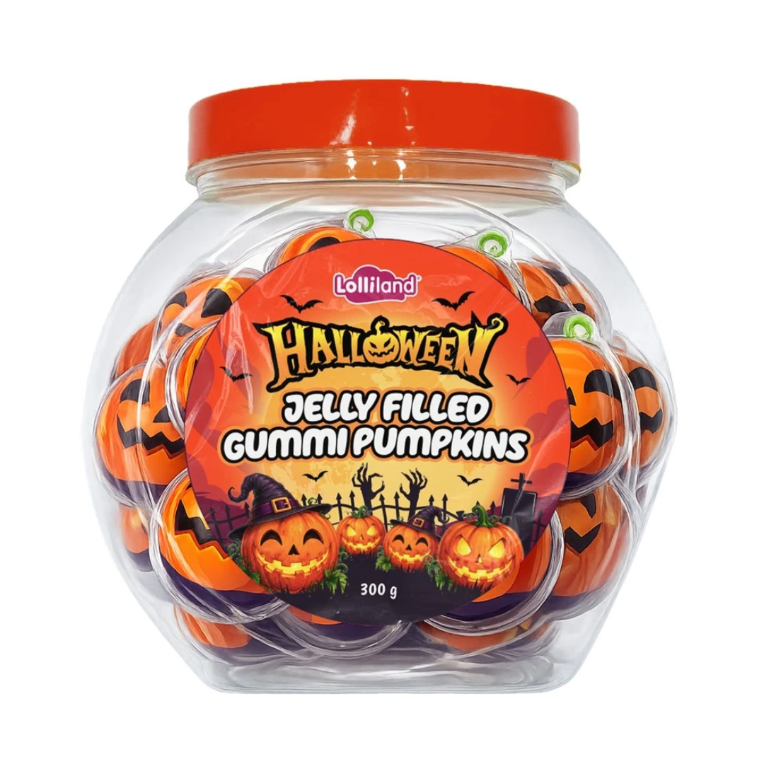 Halloween Jelly Filled Gummi Pumpkins 300g