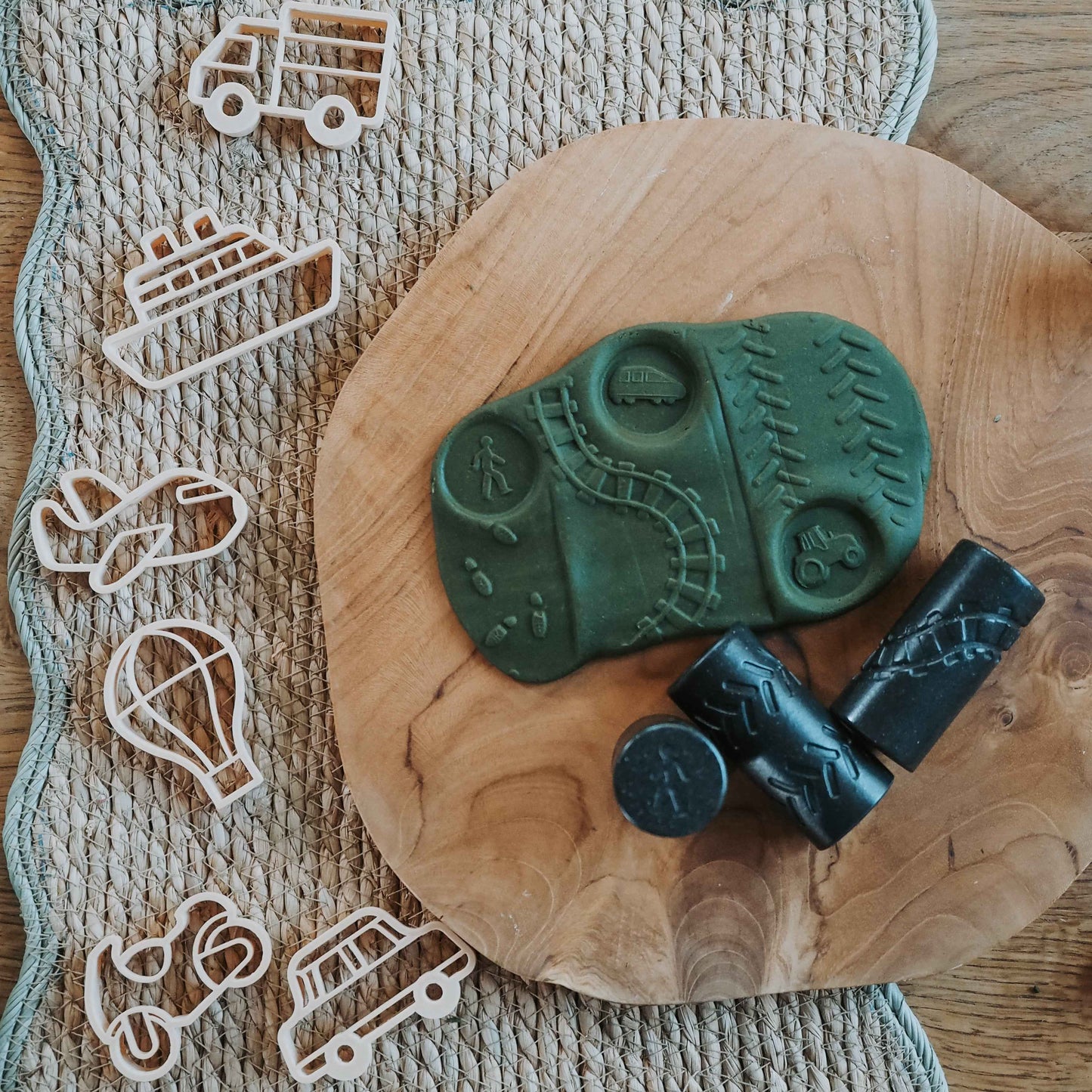 Yellow Door Let's Roll Transport Rolling Pin Art and Craft for Kids Playdough Sand Toys Sensory Toys Toddlers 2yrs+