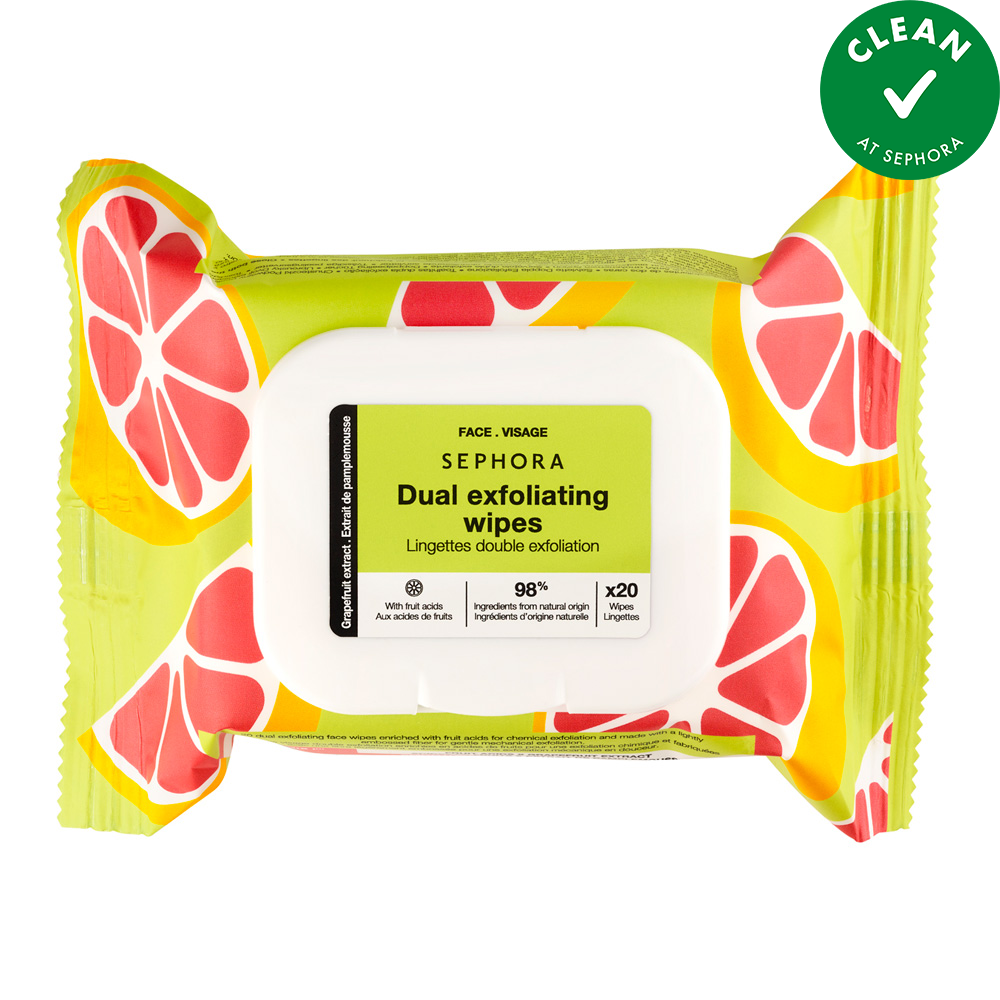 Dual Exfoliating Face Wipe - Grapefruit