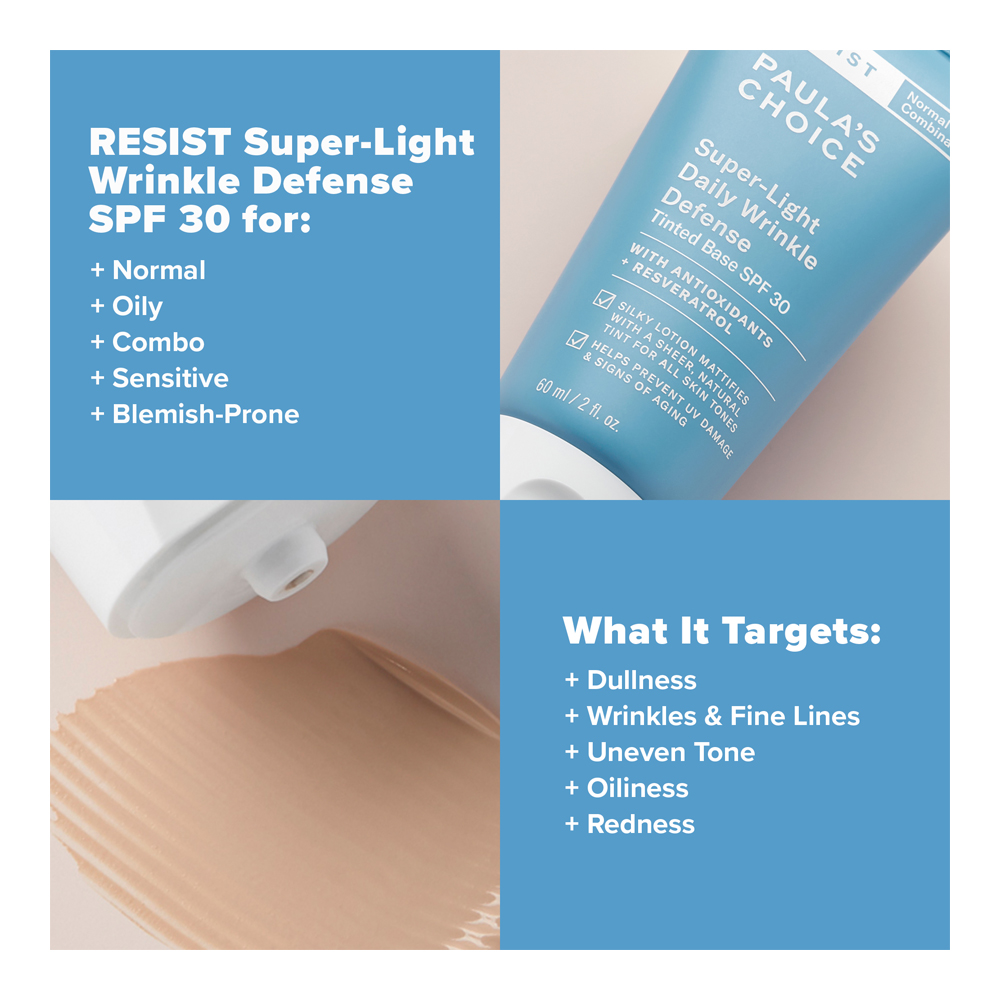 Resist Super-Light Daily Wrinkle Defense Tinted Base SPF 30 - 60ml