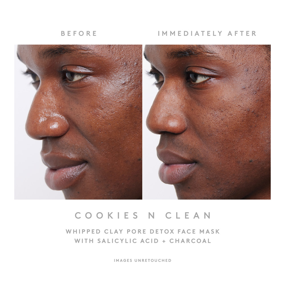 Cookies N Clean Whipped Clay Pore Detox Face Mask With Salicylic Acid And Charcoal - 75ml