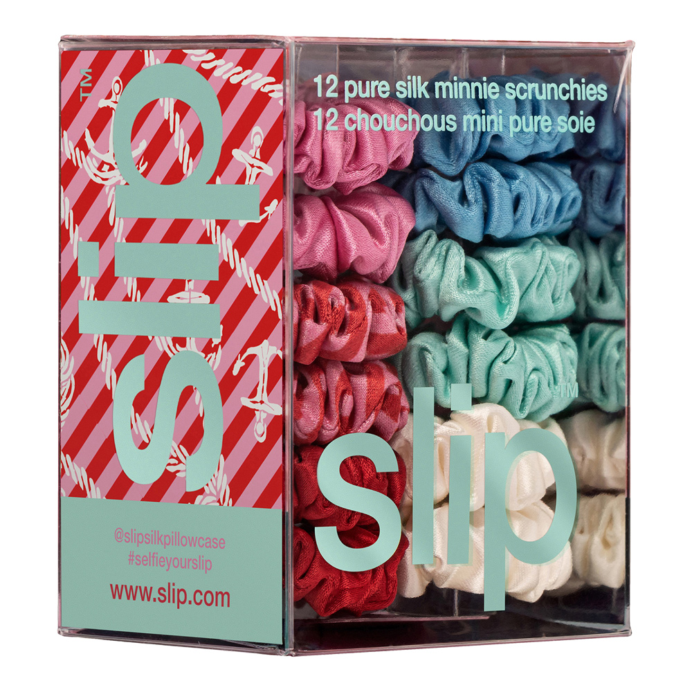 12 Pure Silk Minnie Scrunchies Set (Limited Edition)