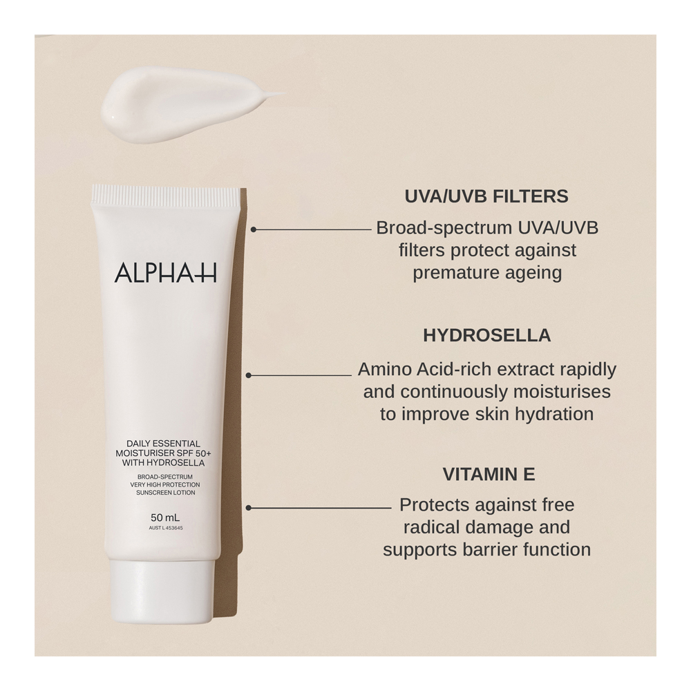 Daily Essential Moisturiser SPF50+ with Hydrosella - 50ml