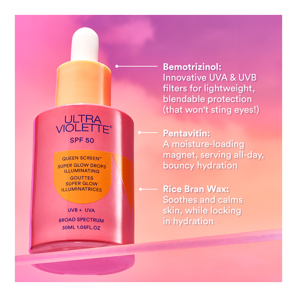 Queen Screen™ Super Glow Drops Illuminating SPF 50 - 30ml