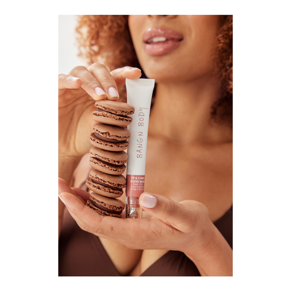 Lip & Cheek Gloss Balm - Choc Caramel - 15g