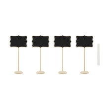 4 Pack Chalkboard Signs