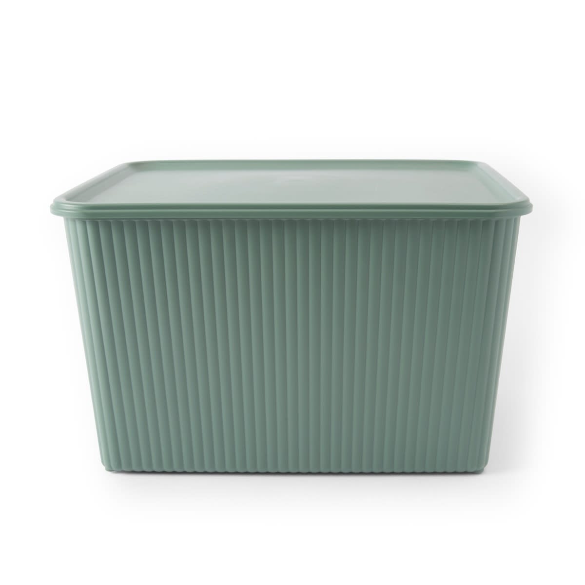 18L Ribbed Container - Green