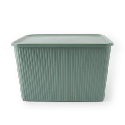 18L Ribbed Container - Green