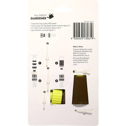 Green Gardener Garden Hose Fitting Plastic 4 pack