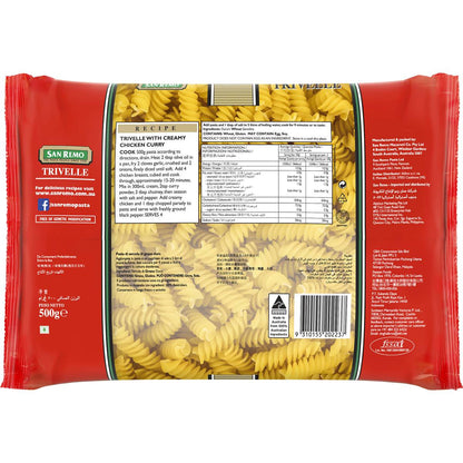 San Remo Trivelle Pasta 500g