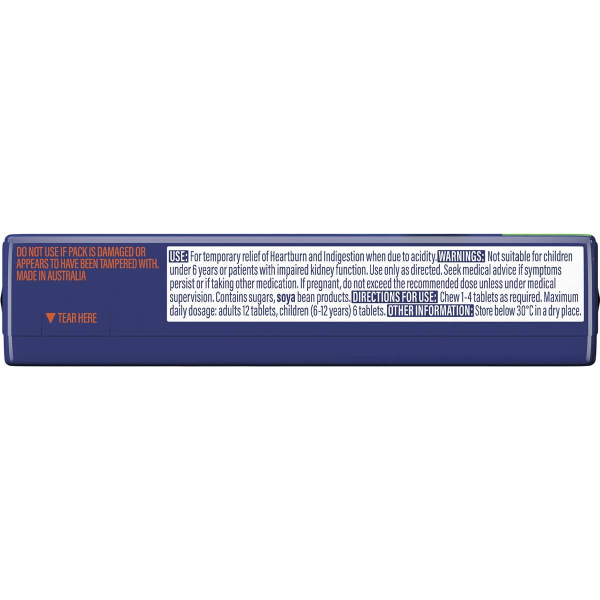 Quick-Eze Antacids Peppermint Chewy 8 Pack