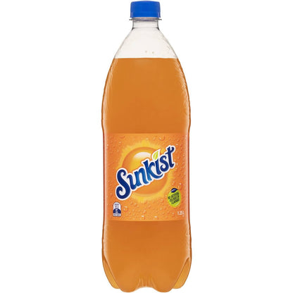 Sunkist Orange Soft Drink Bottle 1.25l