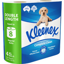 Kleenex Complete Clean Double Length Toilet Paper 4 Pack