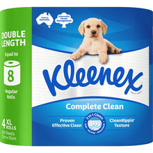 Kleenex Complete Clean Double Length Toilet Paper 4 Pack