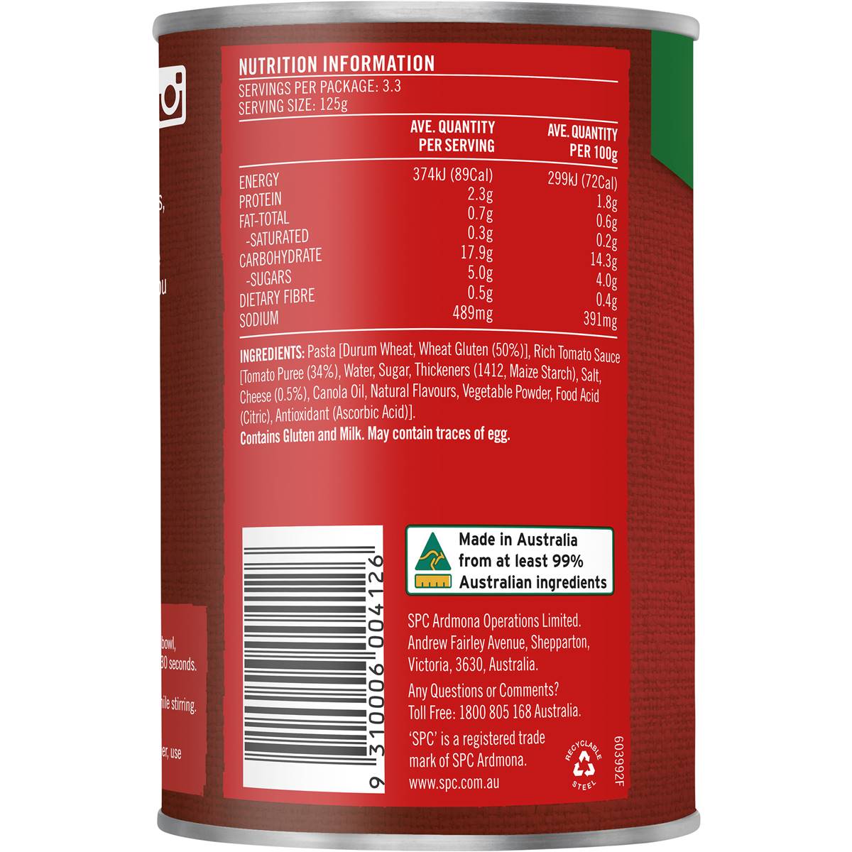 SPC Spag-a-Saurus Tomato & Cheese 420g